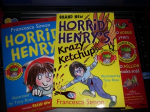 Horrid Henry goodies from today's trip.